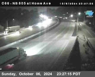 NB 805 at Home Ave (On Ramp)