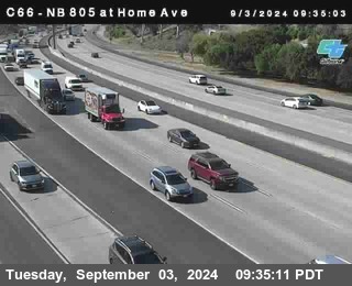 NB 805 at Home Ave (On Ramp)