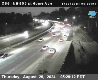 NB 805 at Home Ave (On Ramp)