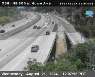 NB 805 at Home Ave (On Ramp)