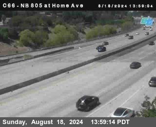 NB 805 at Home Ave (On Ramp)