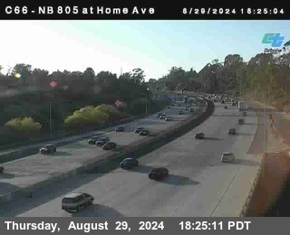 NB 805 at Home Ave (On Ramp)