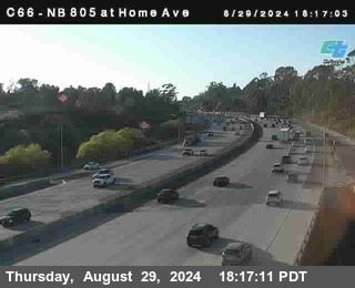 NB 805 at Home Ave (On Ramp)