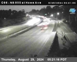 NB 805 at Home Ave (On Ramp)