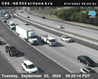 NB 805 at Home Ave (On Ramp)