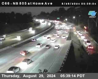 NB 805 at Home Ave (On Ramp)