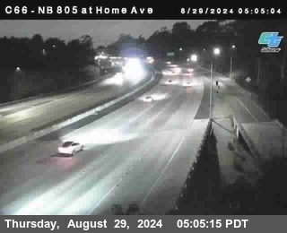 NB 805 at Home Ave (On Ramp)