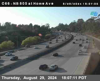 NB 805 at Home Ave (On Ramp)