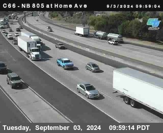 NB 805 at Home Ave (On Ramp)