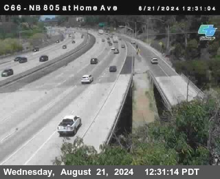 NB 805 at Home Ave (On Ramp)