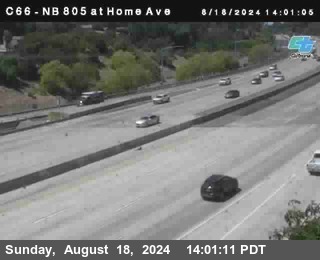 NB 805 at Home Ave (On Ramp)