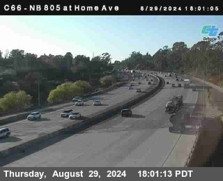 NB 805 at Home Ave (On Ramp)