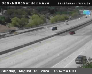 NB 805 at Home Ave (On Ramp)