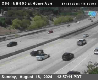 NB 805 at Home Ave (On Ramp)