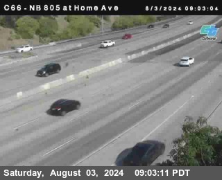 NB 805 at Home Ave (On Ramp)