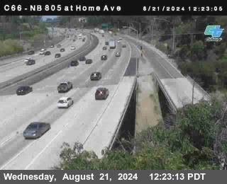 NB 805 at Home Ave (On Ramp)