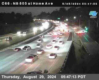 NB 805 at Home Ave (On Ramp)