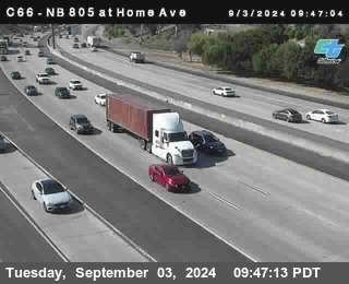 NB 805 at Home Ave (On Ramp)