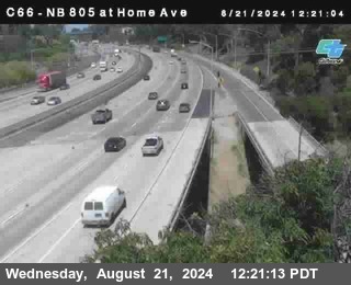 NB 805 at Home Ave (On Ramp)