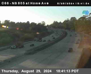 NB 805 at Home Ave (On Ramp)