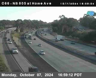 NB 805 at Home Ave (On Ramp)