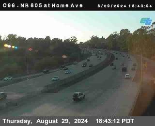 NB 805 at Home Ave (On Ramp)