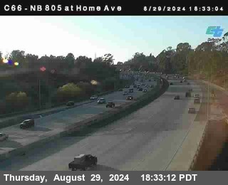 NB 805 at Home Ave (On Ramp)