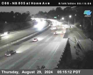 NB 805 at Home Ave (On Ramp)