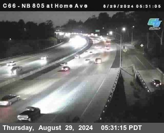 NB 805 at Home Ave (On Ramp)