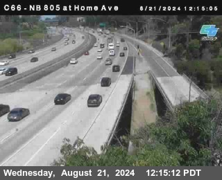 NB 805 at Home Ave (On Ramp)