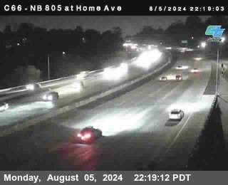 NB 805 at Home Ave (On Ramp)