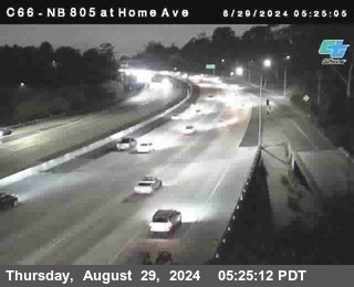 NB 805 at Home Ave (On Ramp)