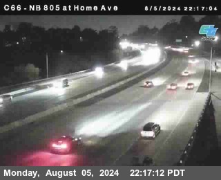 NB 805 at Home Ave (On Ramp)