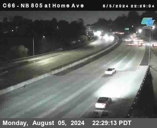 NB 805 at Home Ave (On Ramp)