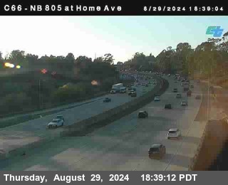 NB 805 at Home Ave (On Ramp)