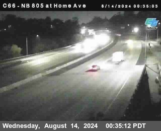 NB 805 at Home Ave (On Ramp)