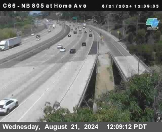 NB 805 at Home Ave (On Ramp)