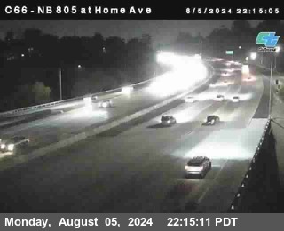 NB 805 at Home Ave (On Ramp)