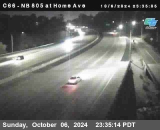 NB 805 at Home Ave (On Ramp)