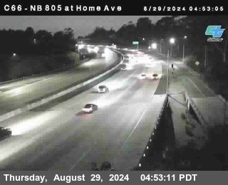 NB 805 at Home Ave (On Ramp)