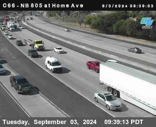 NB 805 at Home Ave (On Ramp)