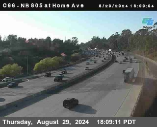 NB 805 at Home Ave (On Ramp)