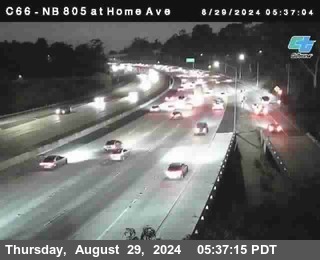 NB 805 at Home Ave (On Ramp)