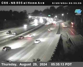 NB 805 at Home Ave (On Ramp)