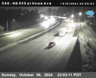 NB 805 at Home Ave (On Ramp)