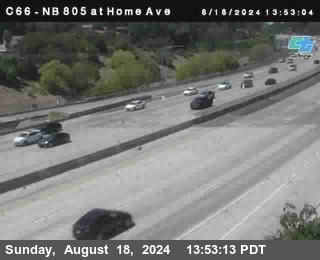 NB 805 at Home Ave (On Ramp)