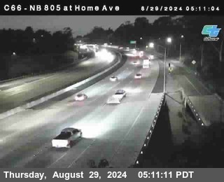 NB 805 at Home Ave (On Ramp)