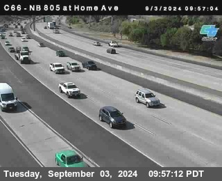 NB 805 at Home Ave (On Ramp)