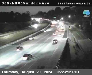 NB 805 at Home Ave (On Ramp)