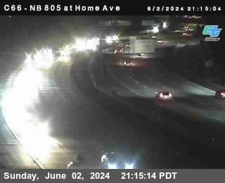 NB 805 at Home Ave (On Ramp)